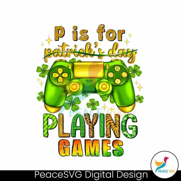 p-is-for-patricks-day-playing-games-png