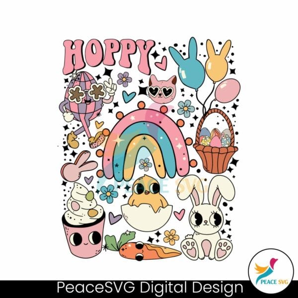 hoppy-easter-doodles-bunny-rainbow-egg-svg