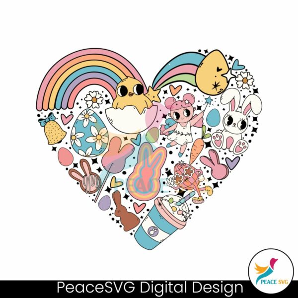 retro-heart-with-easter-symbol-svg