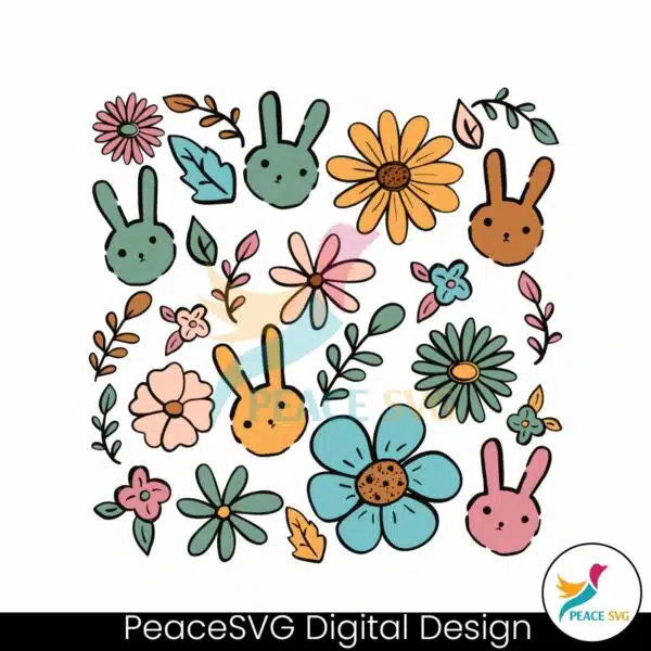 vintage-boho-easter-flower-bunny-svg