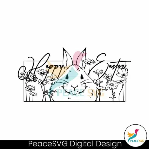 vintage-happy-easter-floral-bunny-svg