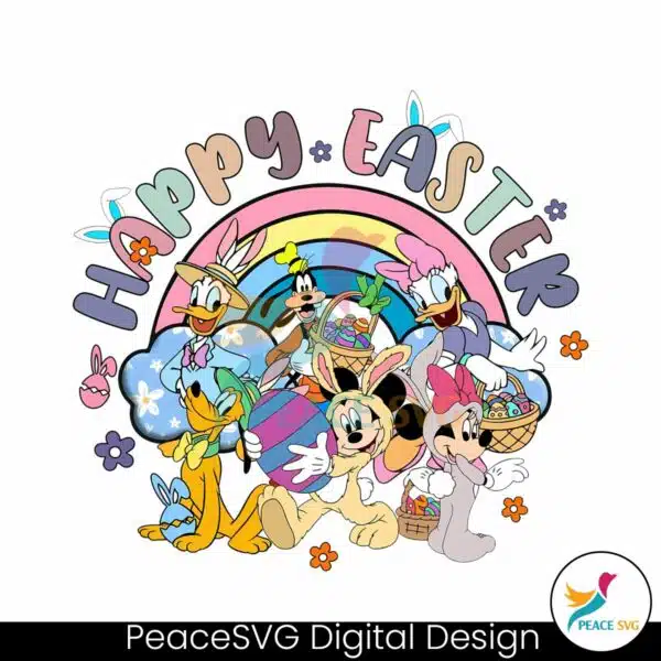 cute-disney-characters-happy-easter-rainbow-png