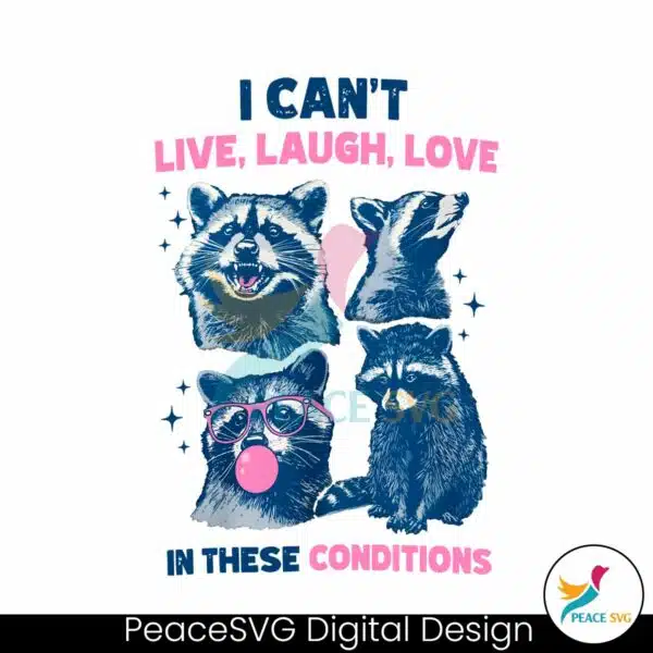 cant-live-laugh-love-in-these-conditions-funny-racoon-png