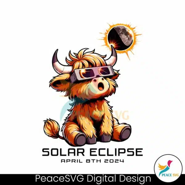 highland-cow-solar-eclipse-2024-png