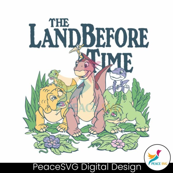 the-land-before-time-pastel-dinosaur-friends-svg