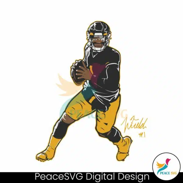 justin-fields-pittsburgh-superstar-pose-svg