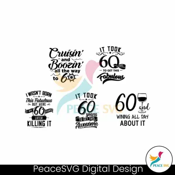 vintage-60th-birthday-cruisin-and-boozin-svg-bundle