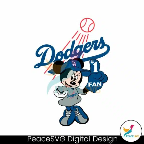 cute-minnie-mouse-dodgers-fan-baseball-svg