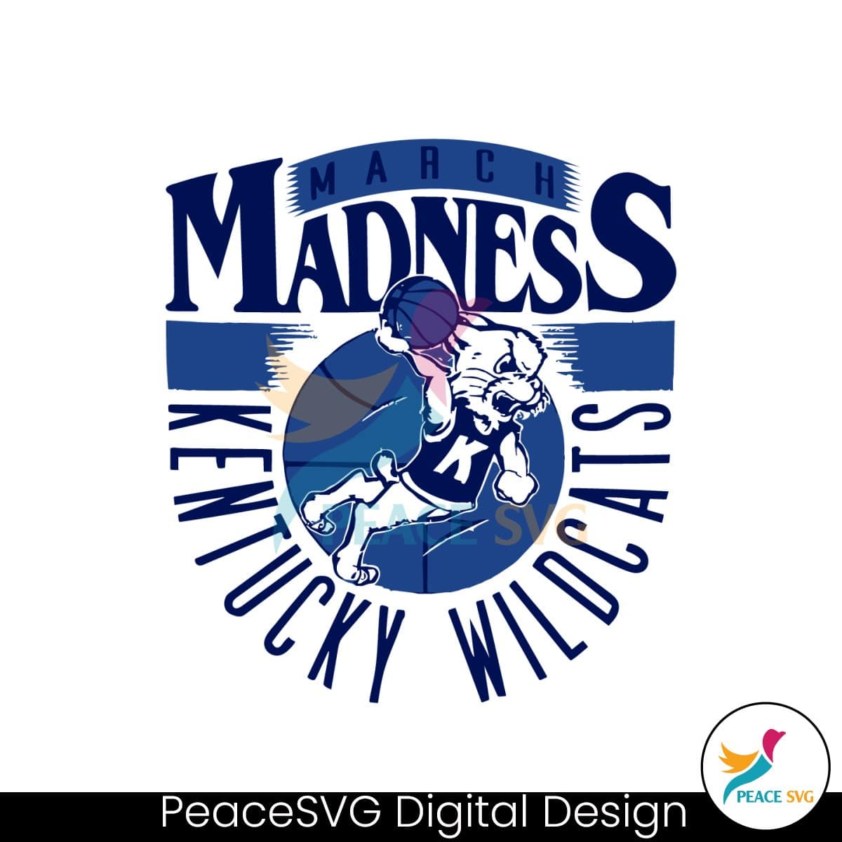 Kentucky Wildcats 2024 March Madness Mascot SVG » PeaceSVG