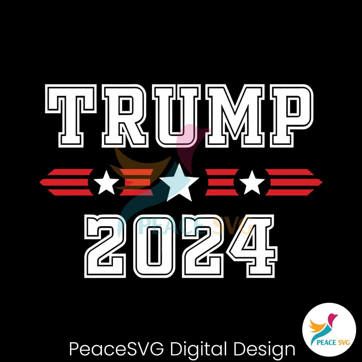 Retro Trump 2024 President Election SVG » PeaceSVG