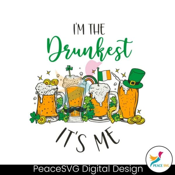 im-the-drunkest-its-me-patricks-beer-svg