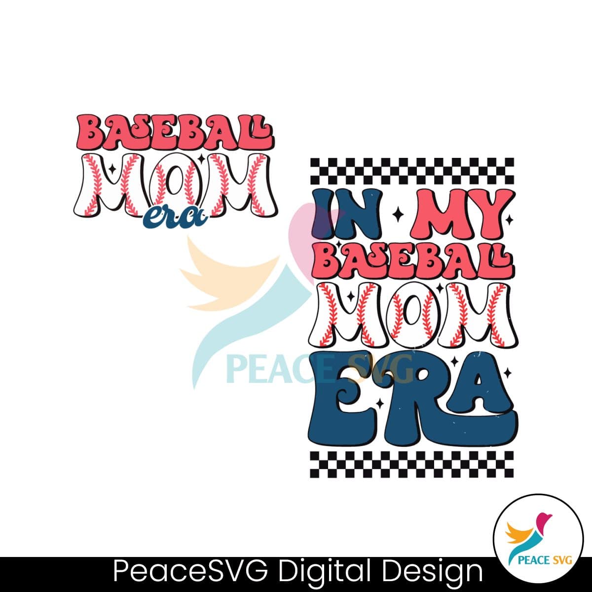 In My Baseball Mom Era Sports Mama Svg Peacesvg 2070