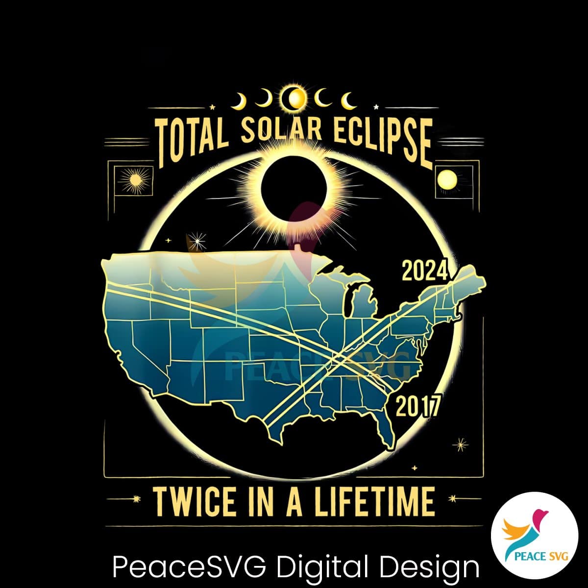 Total Solar Eclipse Twice In A Lifetime Optical Phenomena PNG » PeaceSVG