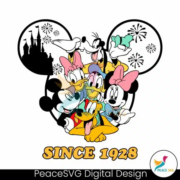 retro-mickey-and-friends-since-1928-svg