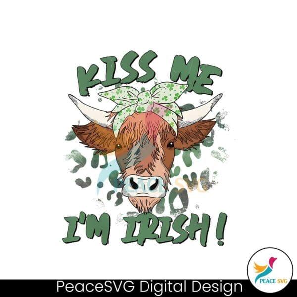 kiss-me-im-irish-highland-cow-png