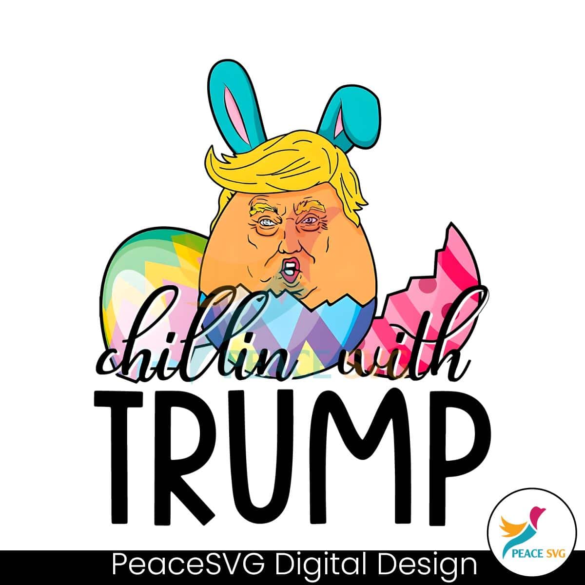 funny-chillin-with-trump-easter-day-meme-png