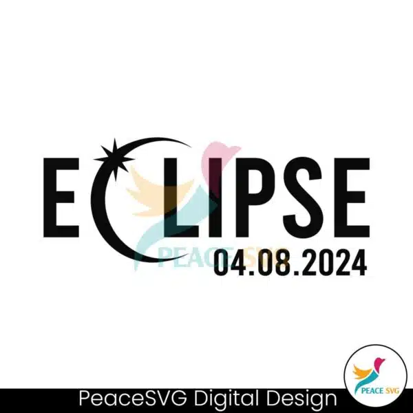 total-solar-eclipse-april-8th-2024-svg