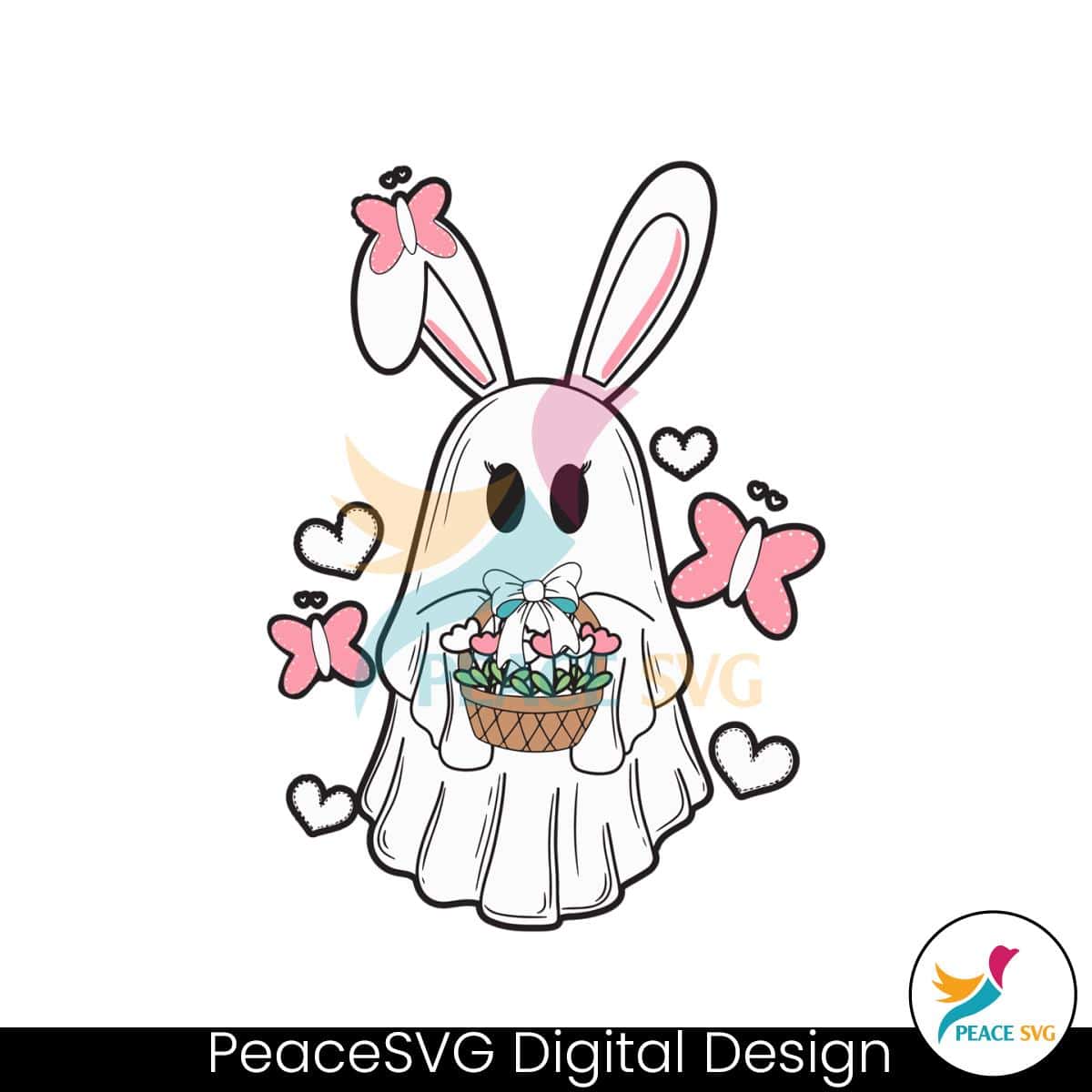 retro-easter-ghost-rabbit-svg