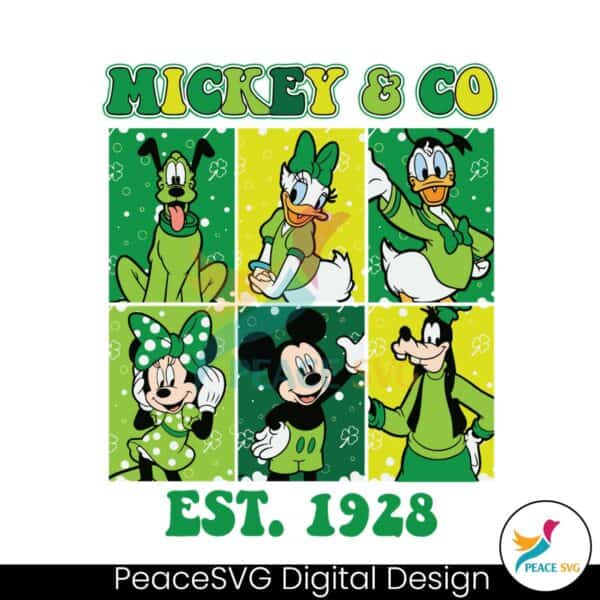 retro-mickey-and-co-est-1928-patricks-day-svg