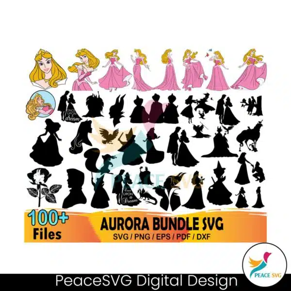 100-files-disney-aurora-bundle-svg