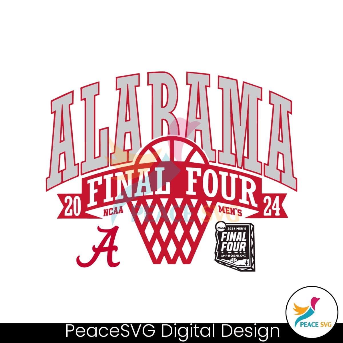 Alabama Final Four 2024 Mens Basketball SVG » PeaceSVG