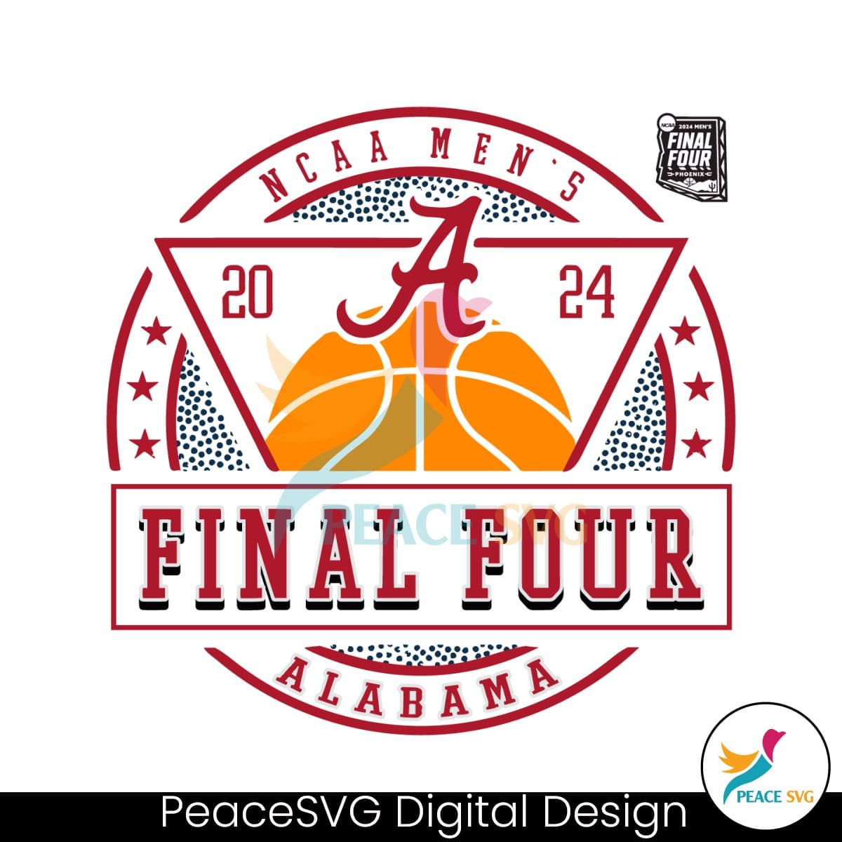 2024 NCAA Mens Basketball Alabama Final Four SVG » PeaceSVG