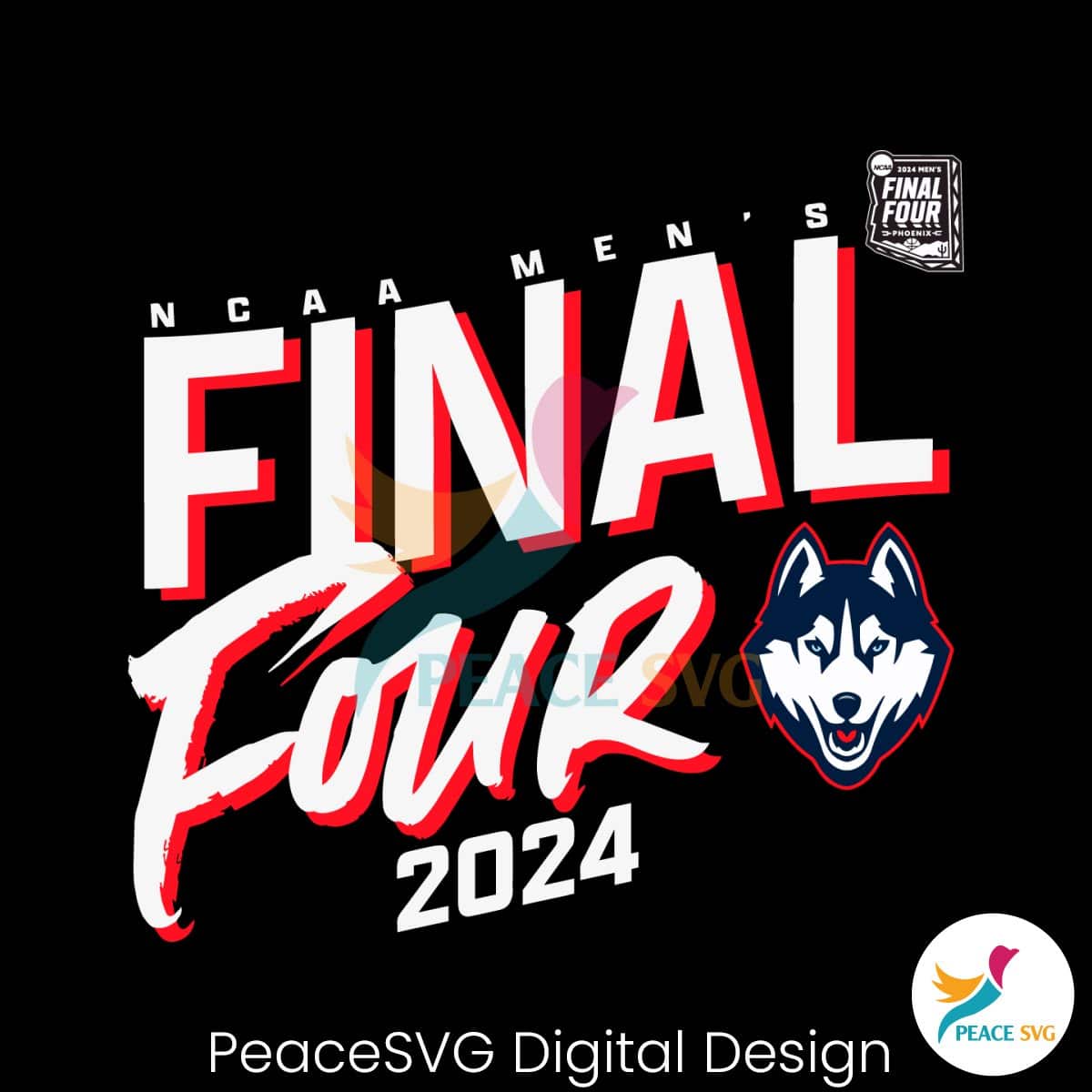 UConn Huskies Final Four 2024 NCAA Mens Basketball SVG » PeaceSVG