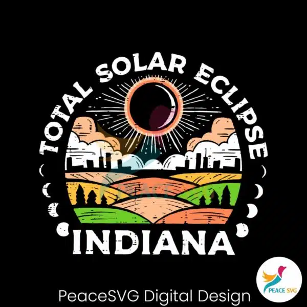 retro-total-solar-eclipse-indiana-2024-svg