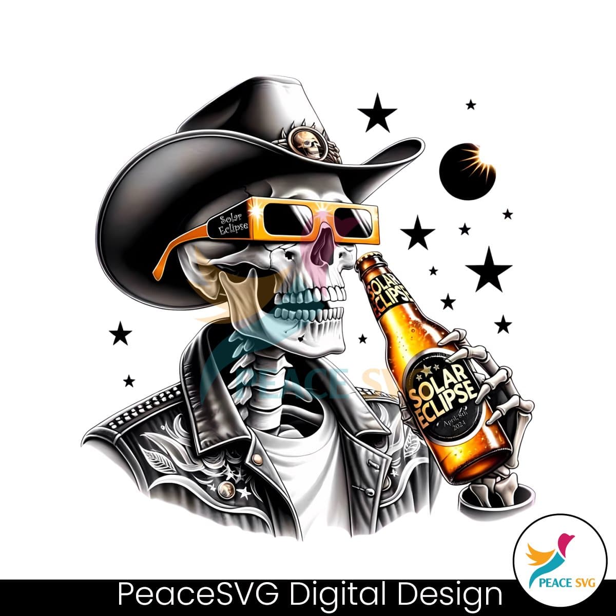 total-solar-eclipse-2024-skeleton-beer-png