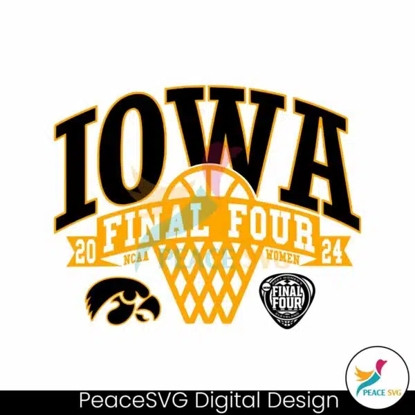 iowa-final-four-2024-womens-basketball-ncaa-svg