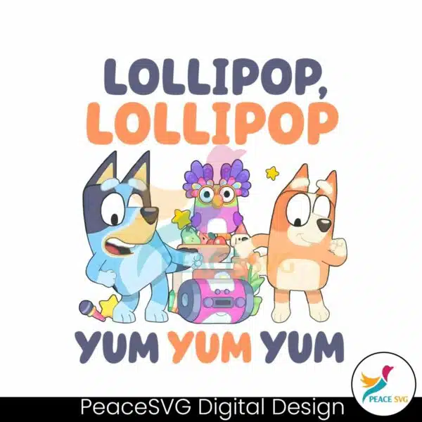 bluey-chattermax-lollipop-yum-yum-yum-png