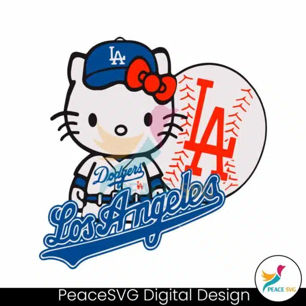 funny-hello-kitty-la-dodgers-baseball-svg