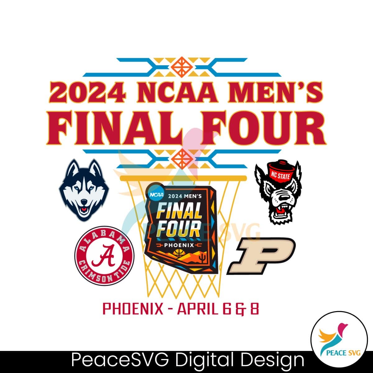 ncaa-mens-final-four-uconn-alabama-nc-state-purdue-svg