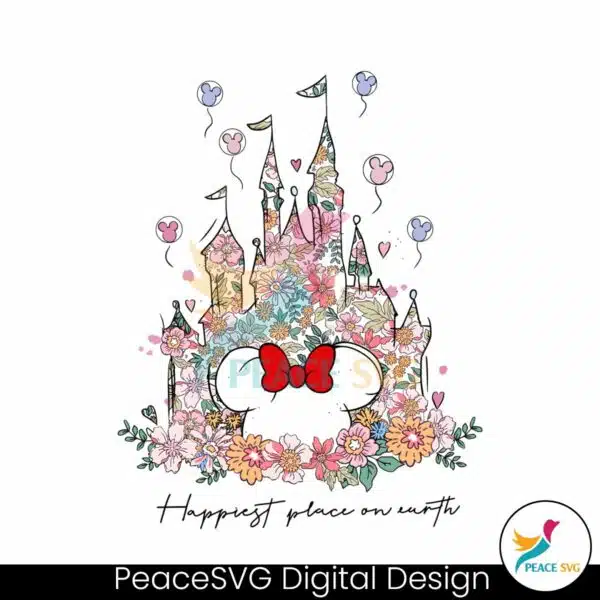 floral-castle-happiest-place-on-earth-minnie-mouse-png