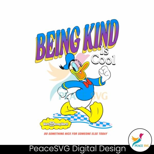funny-donald-duck-being-kind-is-cool-svg
