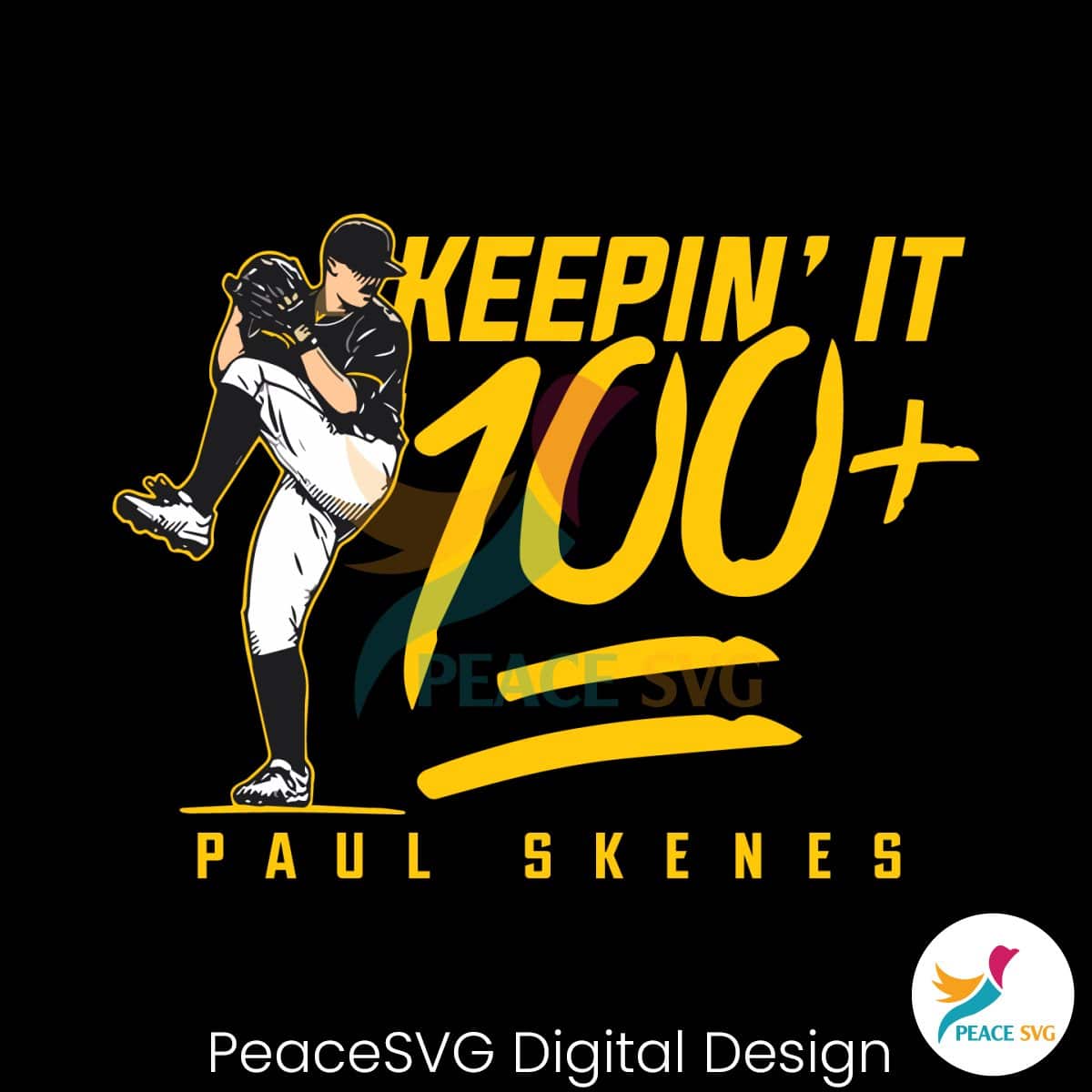 Paul Skenes Keepin It 100 Pittsburgh Baseball SVG Digital Download ...