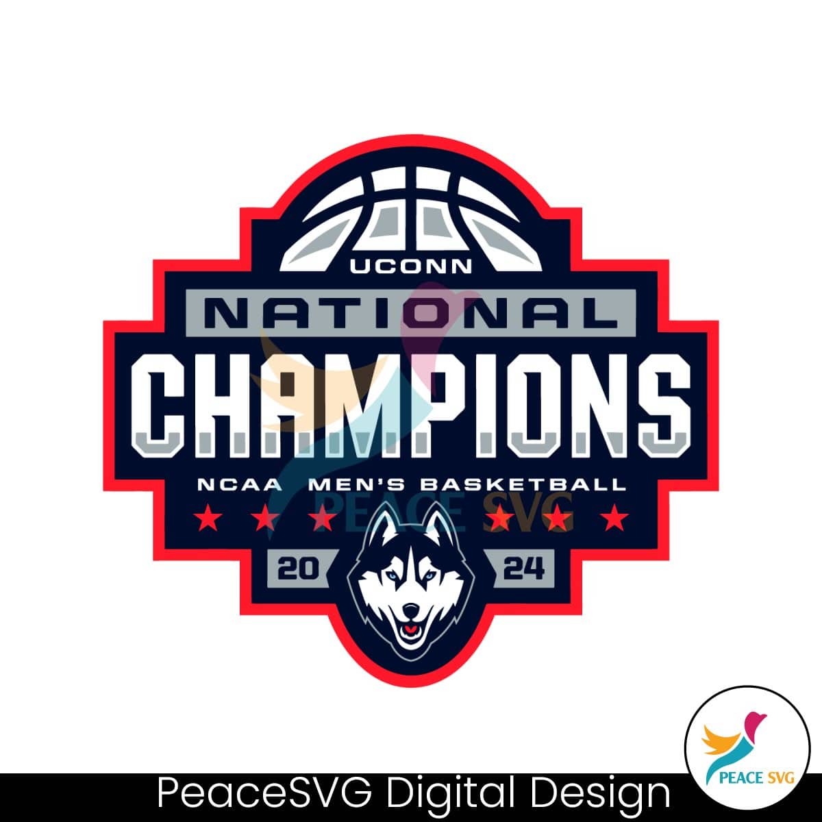 UConn National Champions 2024 Logo SVG » PeaceSVG