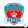 retro-mom-patrol-dog-paw-cartoon-svg