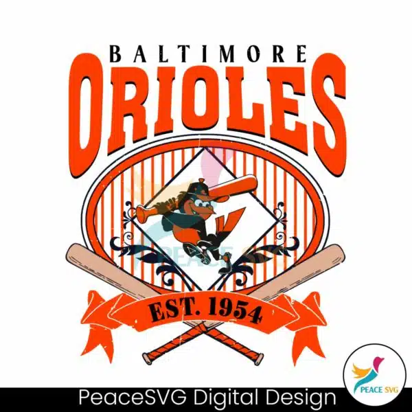 vintage-baltimore-orioles-est-1954-svg