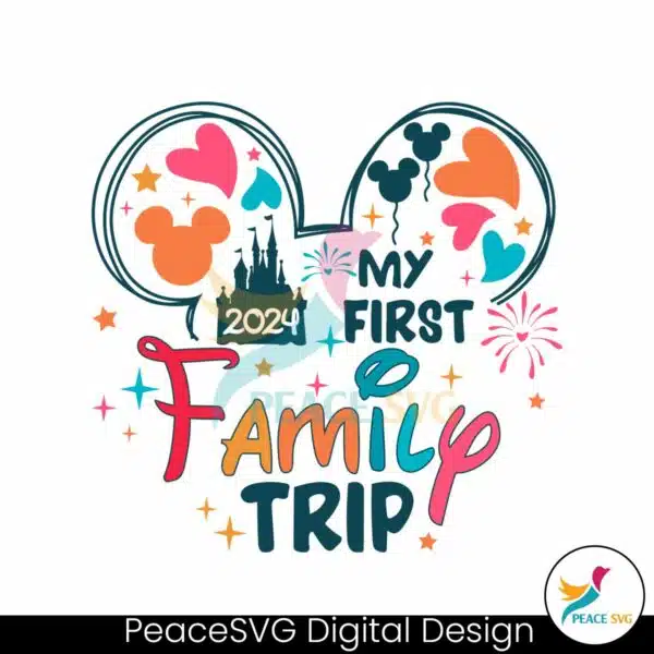 my-first-family-trip-2024-disney-castle-svg