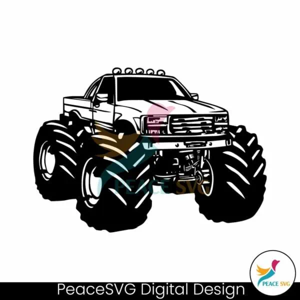 retro-cartoon-monster-truck-vector-svg