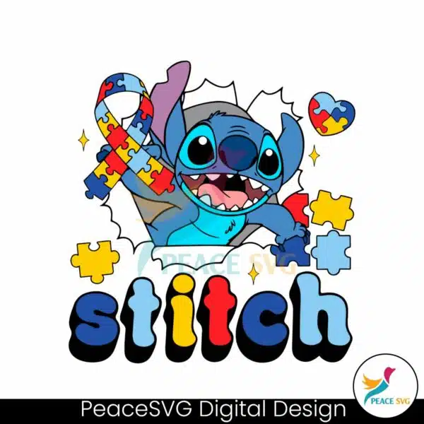 stitch-autism-awareness-ribbon-svg