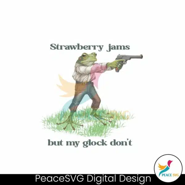 frog-strawberry-jams-but-my-glock-png