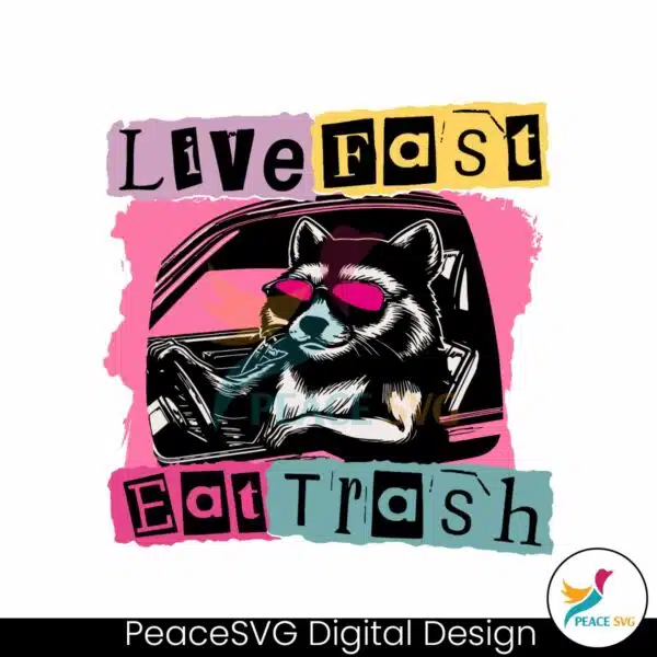 live-fast-eat-trash-unny-trash-panda-svg