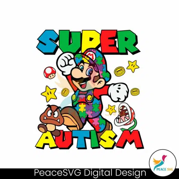 super-autism-mario-puzzle-pieces-svg