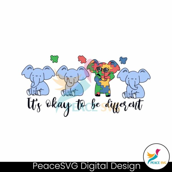 its-okay-to-be-different-funny-elephant-svg