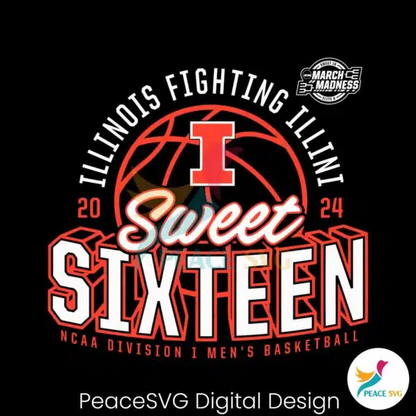 illinois-fighting-illini-sweet-sixteen-2024-ncaa-svg