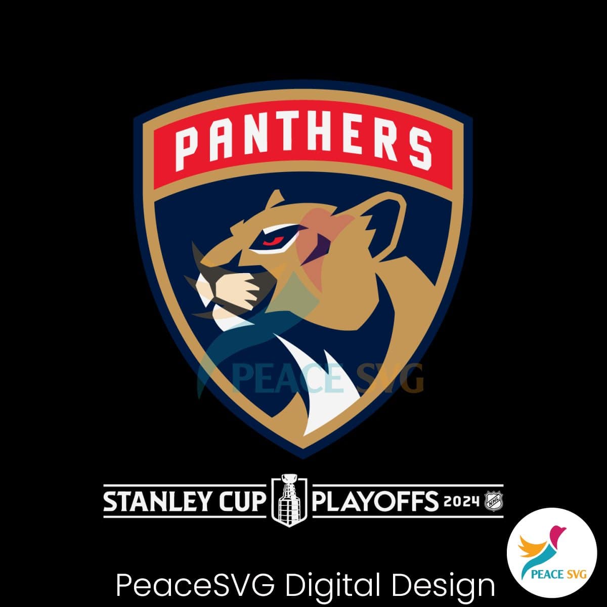 Florida Panthers Logo 2024 Stanley Cup Playoffs SVG » PeaceSVG