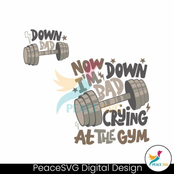 down-bad-crying-at-the-gym-funny-ttpd-svg
