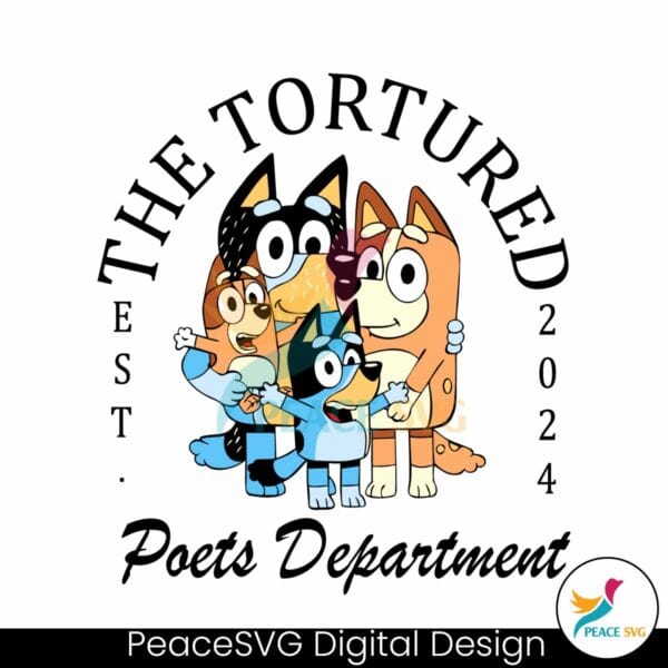 the-tortured-poets-department-bluey-family-svg